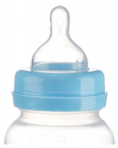 Полипропиленово шише за хранене с широко гърло с биберон Zizito - Little Angel, синьо, 250 ml - 3
