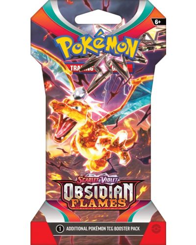 Pokemon TCG: Scarlet & Violet 3 Obsidian Flames Sleeved Booster - 1