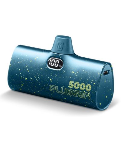 Портативна батерия Cellularline - Plugger, 5000 mAh, синя - 2