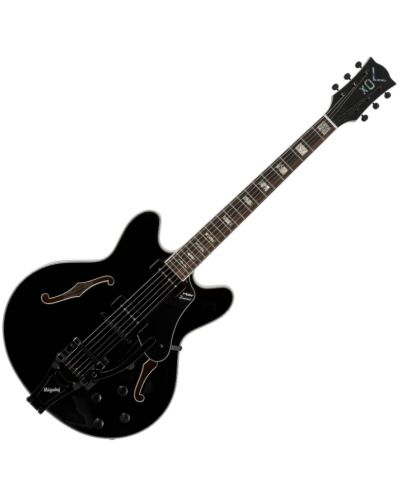 Полу-акустична китара VOX - BC V90B BK, Jet Black - 1