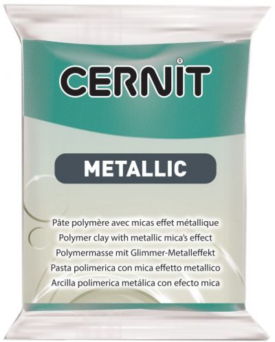 Полимерна глина Cernit Metallic - Зелен тюркоаз, 56 g - 1