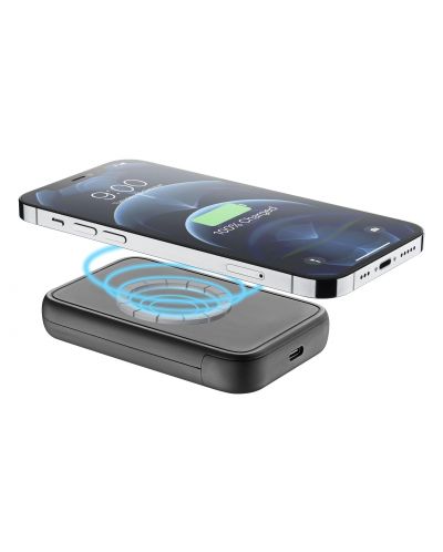 Портативна батерия Cellularline - MagSafe, 5000 mAh, черна - 6