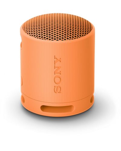 Портативна колонка Sony - SRS-XB100, оранжева - 1