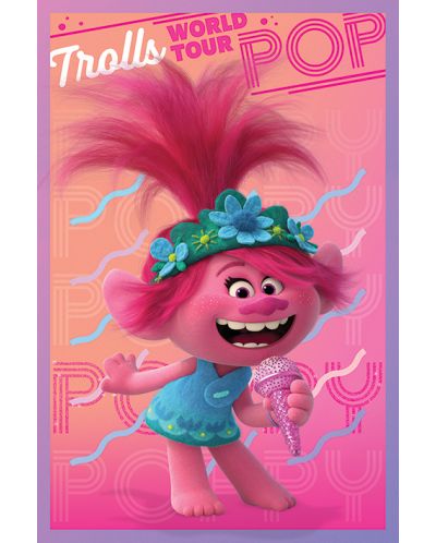 Макси плакат Pyramid Animation: Trolls - Poppy (singing) - 1
