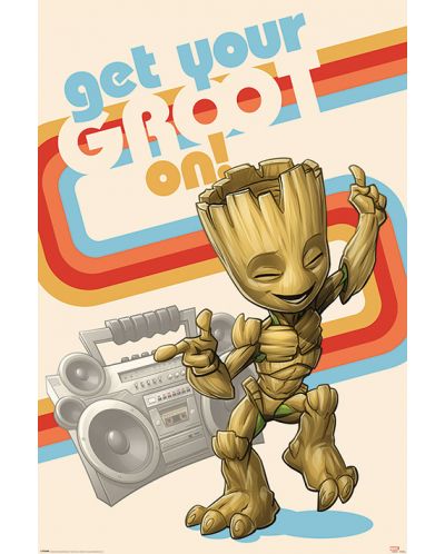 Макси плакат Pyramid Marvel: Guardians of the Galaxy - Get Your Groot On - 1