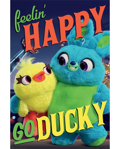Макси плакат Pyramid Disney: Toy Story 4 - Happy Go Ducky - 1