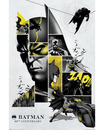 Макси плакат Pyramid DC Comics: Batman - 80th Anniversary - 1