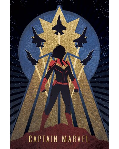 Макси плакат Pyramid Marvel: Captain Marvel - Key Art - 1