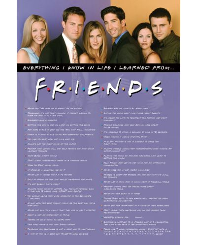 Макси плакат Pyramid Television: Friends - Everything I Know - 1
