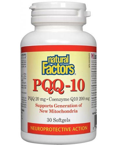 PQQ-10, 30 капсули, Natural Factors - 1