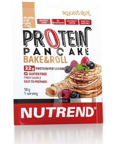 Protein Pancake, неовкусена, 10 сашета, Nutrend - 3