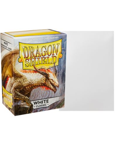 Протектори за карти Dragon Shield Classic Sleeves - White (100 бр.) - 2