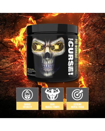 The Curse Pre-Workout, плодов пунш, 250 g, JNX Sports - 3