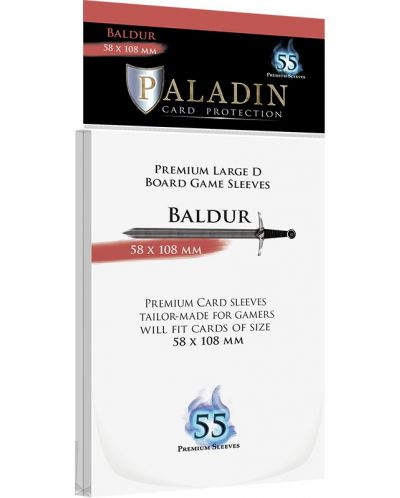 Протектори за карти Paladin - Baldur 58 x 108 (55 бр.) - 1