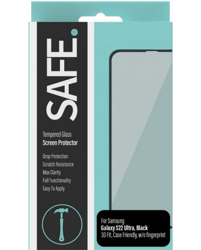 Стъклен протектор Safe - CaseFriendly FingerPrint, Galaxy S22 Ultra - 1