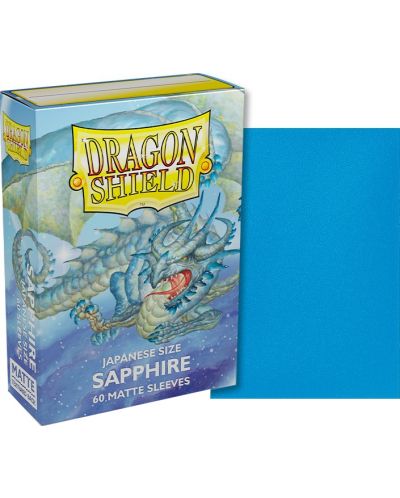 Протектори за карти Dragon Shield Sleeves - Small Matte Sapphire (60 бр.) - 2