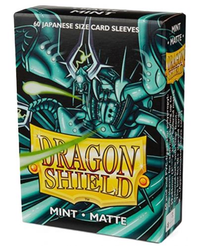Протектори за карти Dragon Shield Sleeves - Small Matte Mint (60 бр.) - 1