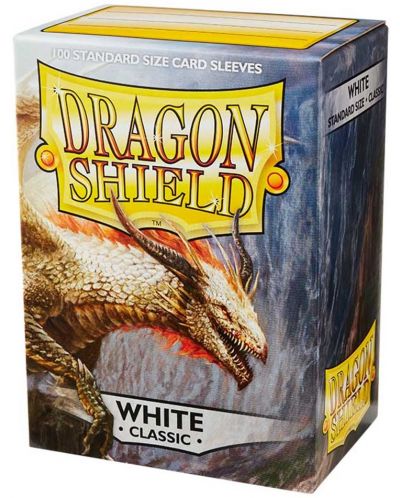 Протектори за карти Dragon Shield Classic Sleeves - White (100 бр.) - 1