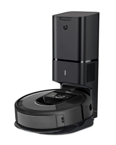 Прахосмукачка-робот iRobot - Roomba i8+ Combo, черна - 1