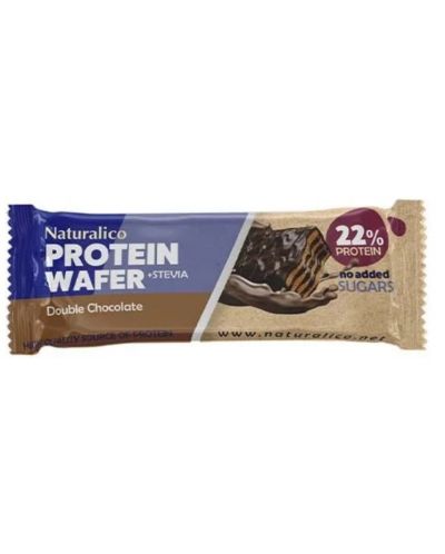 Protein Wafer, двоен шоколад, 16 броя, Naturalico - 1