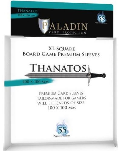Протектори за карти Paladin - Thanatos 100 x 100 (55 бр.) - 1