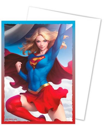 Протектори за карти Dragon Shield - Brushed Art Sleeves Standard Size, Supergirl (100 бр.) - 2