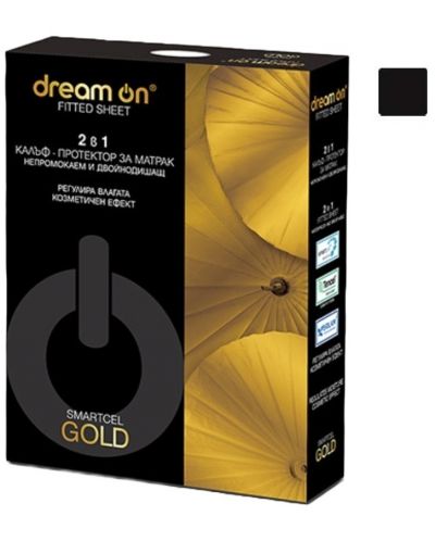 Протектор за матрак Dream On - Smartcel Gold, черен - 1