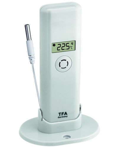 Предавател за температура с дисплей TFA - WEATHER HUB, Pro функции, бял - 1