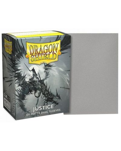 Протектори за карти Dragon Shield Dual Sleeves - Matte Justice (100 бр.) - 2
