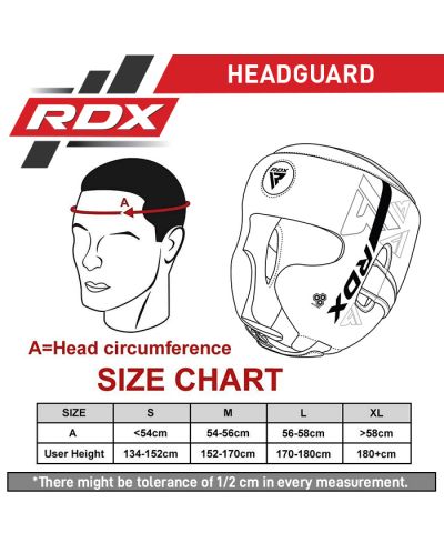 Протектор за глава RDX - F6 , черен/бял - 6