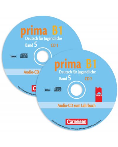 Prima 5: Немски език. Ниво В1 - 9. клас (2 CD)