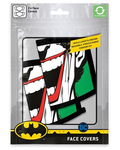 Предпазна маска Pyramid DC Comics: Batman - The Joker, 2 бр. - 2