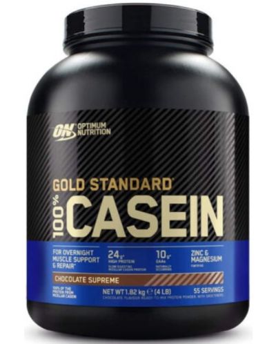 Gold Standard 100% Casein, шоколад, 1.82 kg, Optimum Nutrition - 1