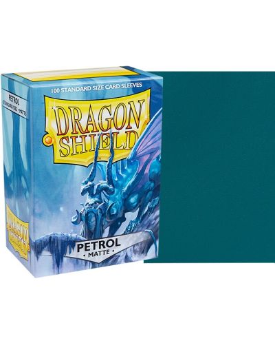 Протектори за карти Dragon Shield Sleeves - Matte Petrol (100 бр.) - 2