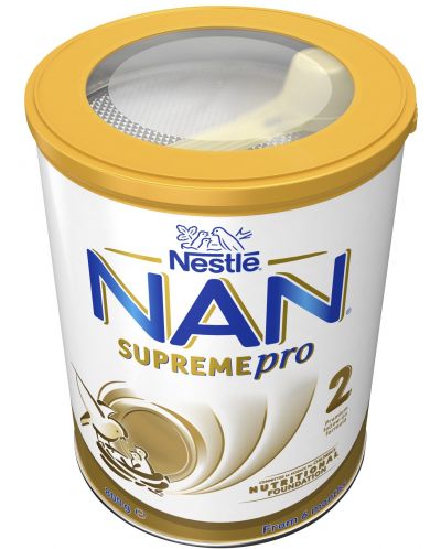 Преходно мляко на прах Nestle Nan - Supreme pro 2, 800 g - 2