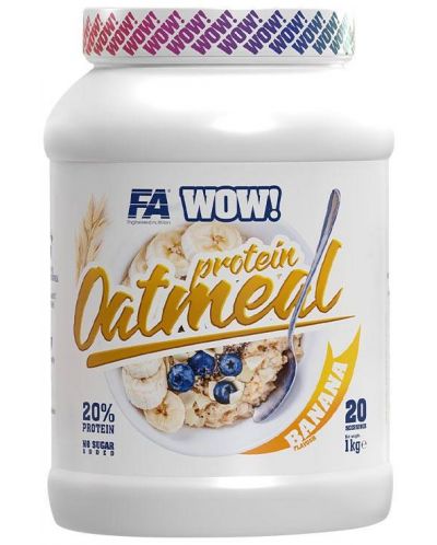 WOW! Protein Oatmeal, банан, 1 kg, FA Nutrition - 1