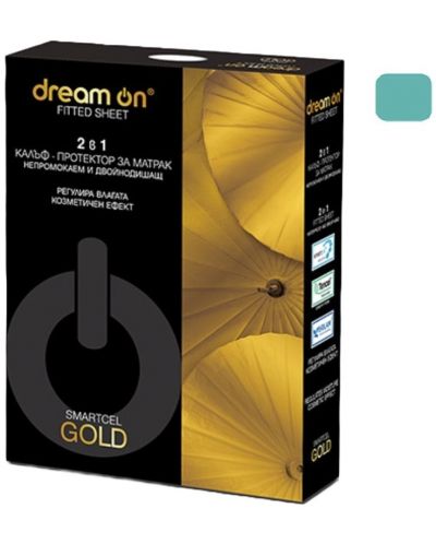 Протектор за матрак Dream On - Smartcel Gold, 180 x 200 cm, тъмнозелен - 1