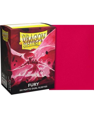 Протектори за карти Dragon Shield Dual Sleeves - Matte Fury (100 бр.) - 2