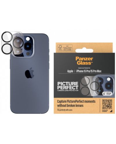 Протектор за камера PanzerGlass - PicturePerfect, iPhone 15 Pro/15 Pro Max - 1