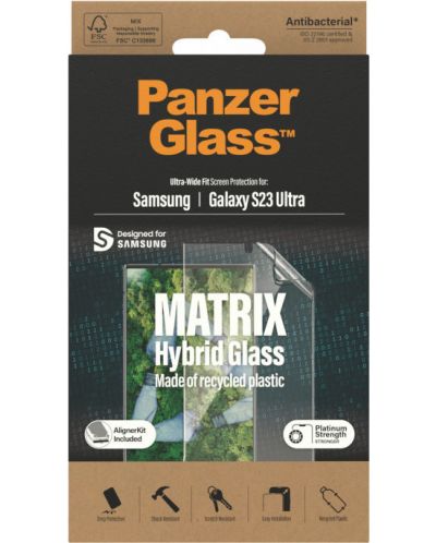 Протектор PanzerGlass - Matrix Hybrid, Galaxy S23 Ultra - 3