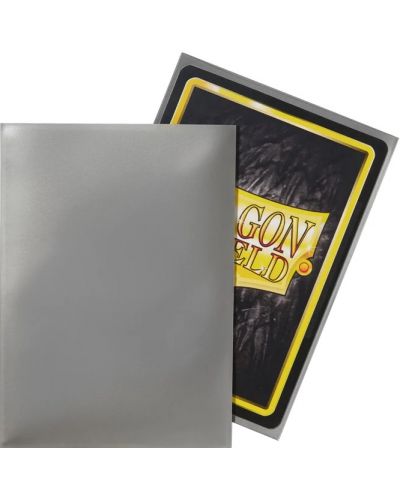 Протектори за карти Dragon Shield Classic Sleeves - Silver (100 бр.) - 3