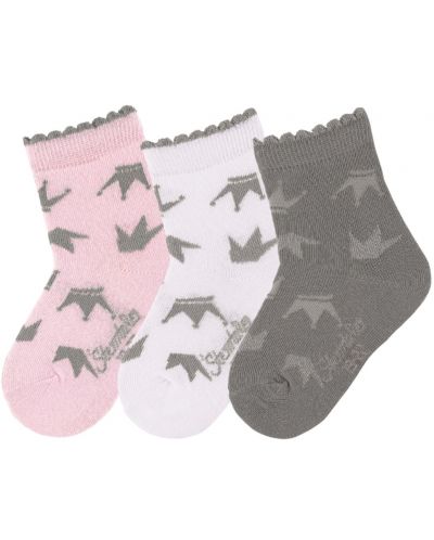 Промо пакет чорапи за момиче Sterntaler - 15/16 размер, 4-6 месеца, 3 чифта - 1