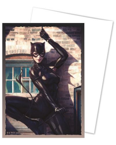 Протектори за карти Dragon Shield - Brushed Art Sleeves Standard Size, Catwoman (100 бр.) - 2