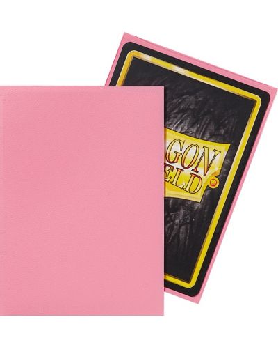 Протектори за карти Dragon Shield Sleeves - Matte Pink (100 бр.) - 3