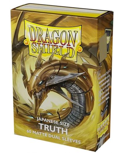 Протектори за карти Dragon Shield - Matte Dual Sleeves Small Size, Truth (60 бр.) - 1