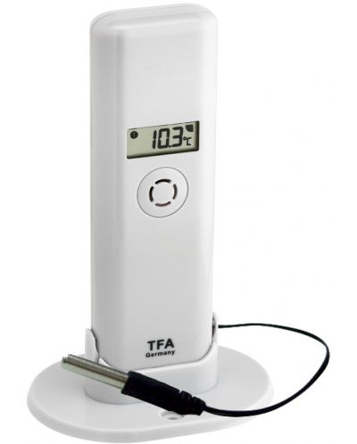 Предавател за температура TFA - WEATHER HUB, Pro функции, бял - 1