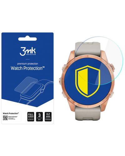 Стъклен протектор 3mk - Watch Protection FG, Garmin Fenix 7s - 1