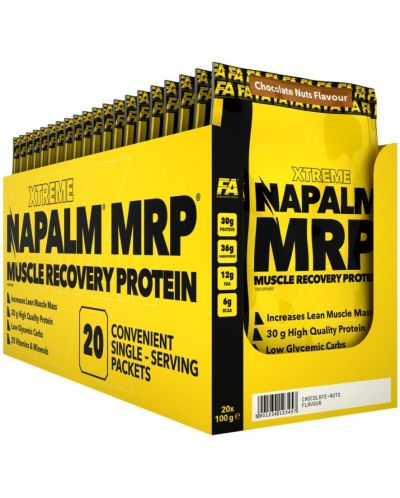 Xtreme Napalm MRP, фъстъчено масло, 20 сашета, FA Nutrition - 1