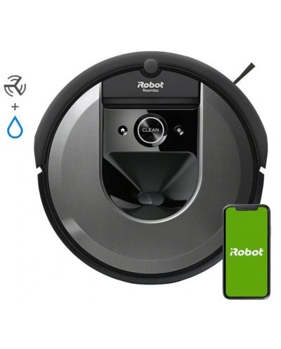 Прахосмукачка-робот iRobot - Roomba i8 Combo, черна - 2