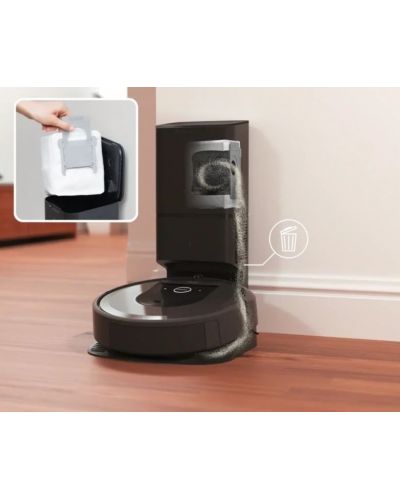 Прахосмукачка-робот iRobot - Roomba i8+ Combo, черна - 6
